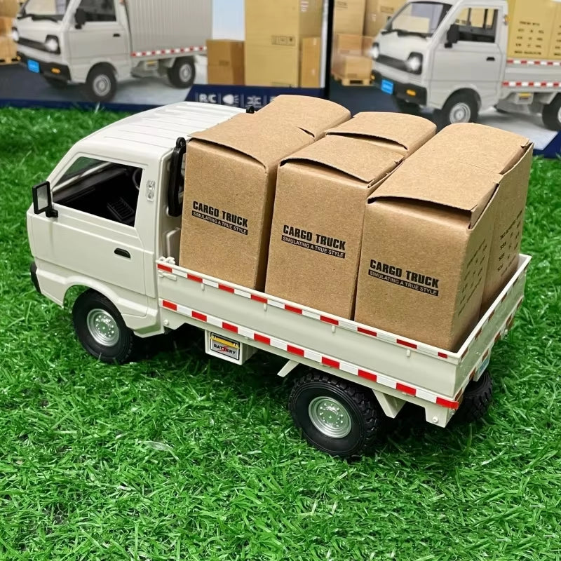 1:10/1:16 Wpl D12 Rc Car Simulation Drift Climbing Truck Led Light Cargo Rc Electric Toy Model for Boys Christmas Surprise Gifts