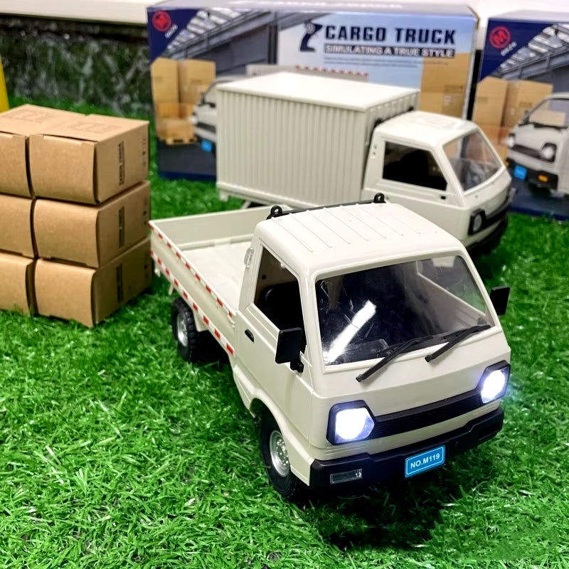 1:10/1:16 Wpl D12 Rc Car Simulation Drift Climbing Truck Led Light Cargo Rc Electric Toy Model for Boys Christmas Surprise Gifts